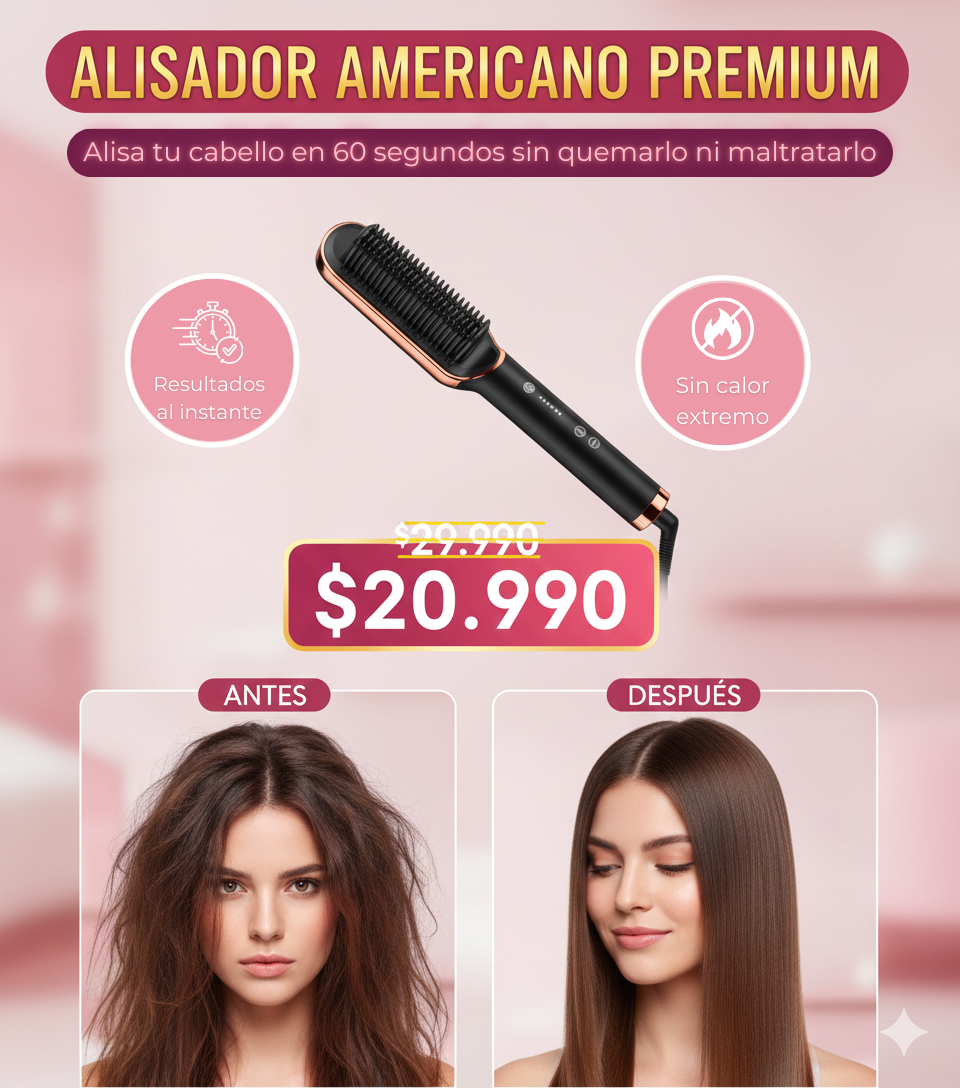 PEINE  ELECTRICO ALISADOR