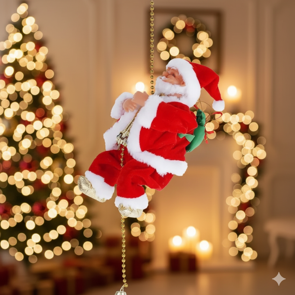 Viejo Pascuero Escalador - Transforma tu casa esta navidad